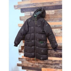 Gudrun Sjoden coat puffer wear signs on sleeves black size Small